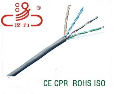 Communication Cable UTP Cat5e&CAT6 Fluke Test Pass CPR Ce