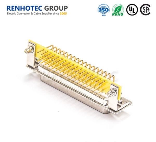 Right Angled Female D Sub Connector 50 Pin for PCB