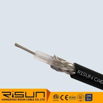 RG6-Quad Shield Black Coaxial Cable