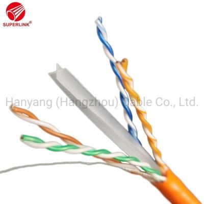 100% Pure Copper CAT6 Cable 305m 1000FT Outdoor Jelly Filled Single PE Jacket Armored for Burial Anti Rat Bite Chinese Manufacturer