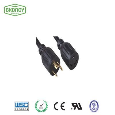 Electric Power Cord Extension Cable, L6-30p, 25A, 18A, 30A