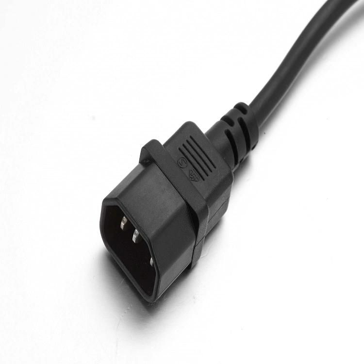 Universal Used 3 Pins AC Power Extension Cord with C13 and C14 Connector