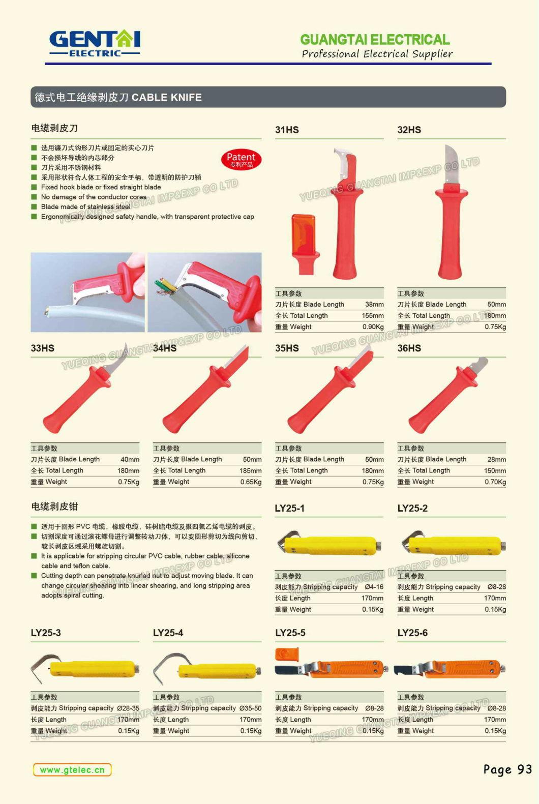 High Efficient Pg-5 Tool Electric Wire Pliers Cable Stripper