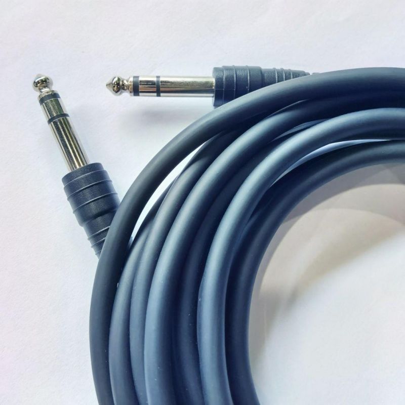 6.35mm Male to Male Stereo Plug Guitar Cable