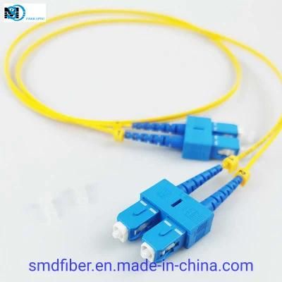 LC-Sc Sm OS2 9/125um Duplex Fiber Optic Patch Cord Cable LSZH