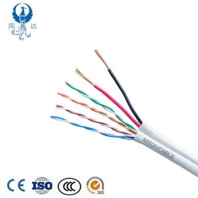 Network Wire Siamese LAN with Power CCTV Cable for IP Camera with Competitive Price Network Cable