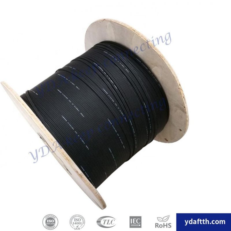 FTTX FTTH 1 2 4 Cores optical cable G657A1 G657A2 fiber GJXFH Singlemode Fiber Optic Drop Cable