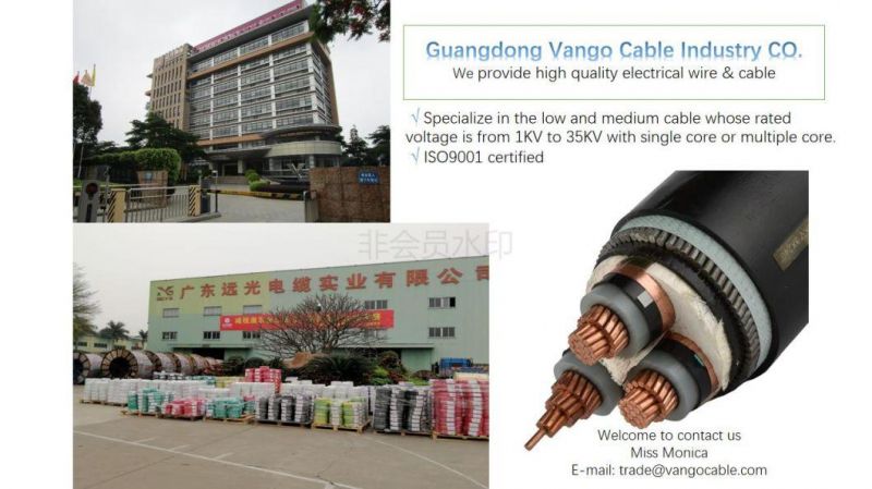 1 Core or 3 Cores, Copper/Aluminium Conductor XLPE Insulated Power Cable with Rated Voltage 3.6/6kv-26/35kv