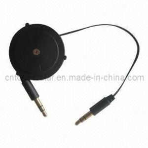 One Way Retractable 3.5mm Aux Audio M/M Cable for iPod and Car