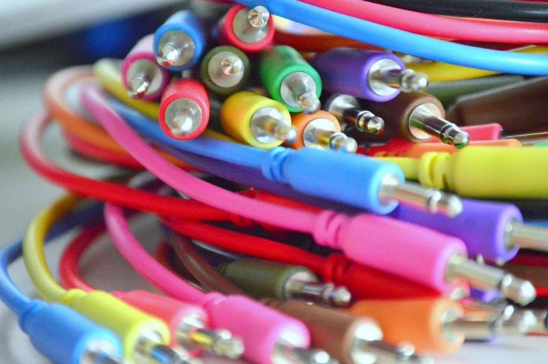 10color 1/8" 3.5mm Mono Eurorack Synth Patch Cables