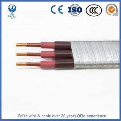 Low Voltage Flat Submersible Pump Cable / Deep Well Esp