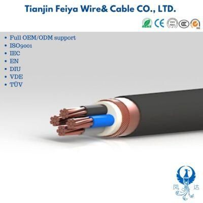 600/1000V Cu/PVC/Cws/PVC Screened Power Cable Nycy Nycwy