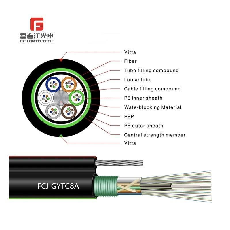 Loose Tube Filling Compound 22 Years Manufacturing Hydrolysis Resistant Self-Supporting Fiber Optic Cable Gytc8a