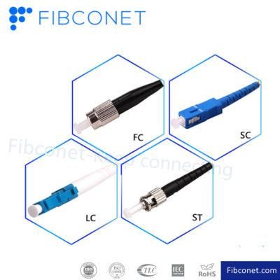 FTTH PVC Sm Pigtail Sc APC Connector Fiber Optic Patchcord