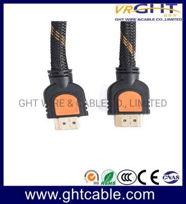 24k Gold Plated 1.5m High Quality HDMI Cable with Nylon Braiding 1.4V (D002)