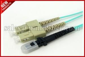 2.0mm 10Gbps MTRJ to ST OM3 Duplex Fiber Optic Patch Cord