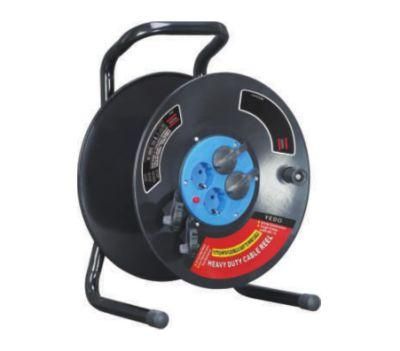 Ce Approval IP44 Socket Retractable Rubber Electric Cable Reel German Type