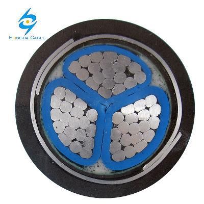 5 Cores Aluminium Cable Yjlv22 3*240 Low Voltage 0.6 1kv