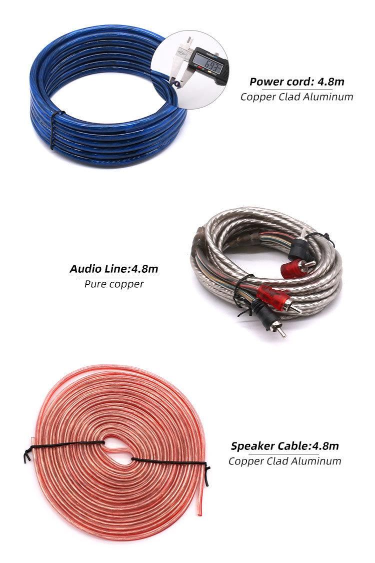 6ga Copper-Clad Aluminum Power Amplifier Cable, Car Subwoofer Cable, Special for Audio Modification