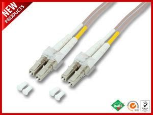 3.0mm LC Fiber Optical Duplex Jumper Angled Zipcord Cable