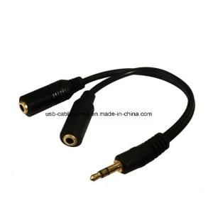 3.5mm Male - 2X3.5 Femaleav Cable High Quality 3.5mm Stereo Jeck Plug Audio Cable