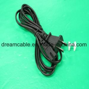1.2m Black CCC 2pin China Power Cord with IEC C7