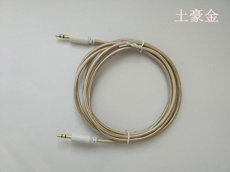 Nylon Braided Audio Cable 3.5mm Male to Male Cable
