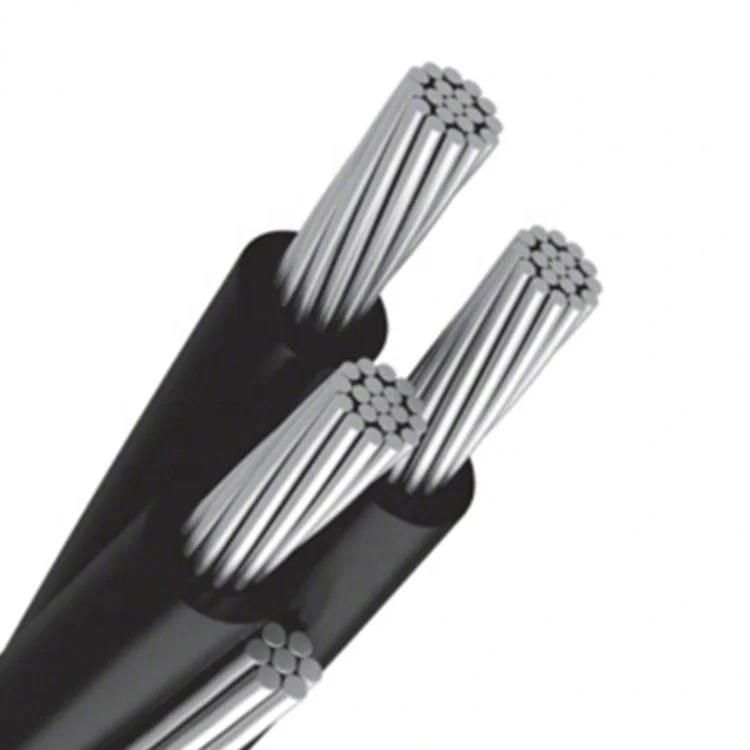 1kv PVC / XLPE / PE Insulated Overhead Electric Transmission Aerial Bundled Cable Overhead Cable