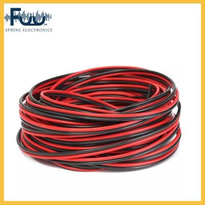 Red and Black Flat Ribbon Loudspeaker Speaker Cable Audio Cable 100 Meter