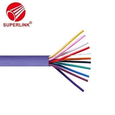 Superlink Cable Factory 4 Core Fire Resistance Alarm Cable Al Foil Shielded Security Fire Alarm Cable