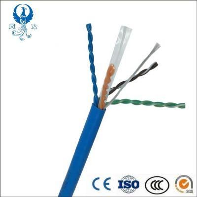 Manufacturer 305m CAT6 UTP Network Cable Price Low Indoor /Outdoor Fluk E Pass 4pr 23 AWG Rollo De Cable UTP CAT6 CAT6A