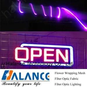 Side Light Fiber Optic Cable for Open Sign Lights