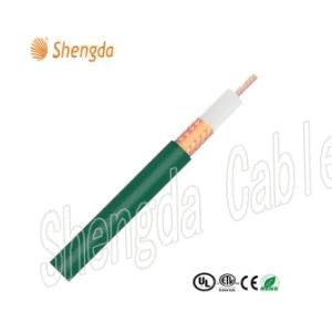 Kx6 Coaxial Cable for CCTV System with Green PVC