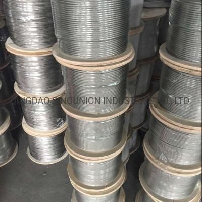 7X19 6X12 7X7 Stainless Steel Wire Rope Cable AISI304 AISI316