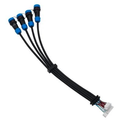 PVC/FEP/TPU/PP/XLPE/LSZH/Silicone Materials Injection Molding Panel Mount Cables Custom Wire Harness