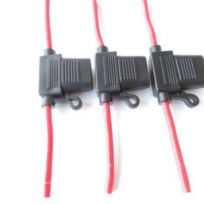 12V ATO Atc Automobile Car Auto Automotive UL1015 16AWG 18AWG 20AWG Inline Maxi Standard Mini Blade Fuse Holder with Cable