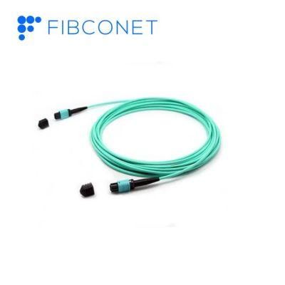 Om3 Om4 12 Core LSZH G657A Factory Price Round Fiber Optic Patch Cord MPO