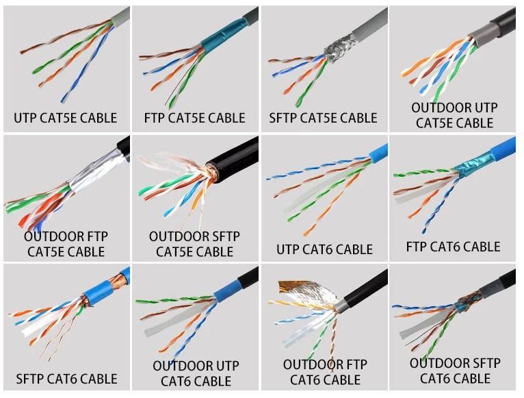 Network Cable & LAN Cable Bare Copper Fluke Passed 100m FTP CAT6