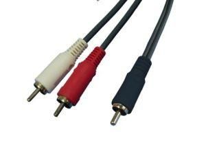 Audio &amp; Video Cable RCA 1 Male to 2 Male (KB-AV03)