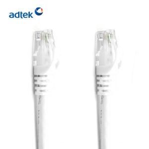 Adtek CAT6 White Color 24AWG UTP 1FT Bare Copper PVC / LSZH Patch Cord