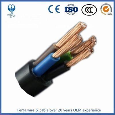 3 Core 0.75/1.0/1.5/2.5mm Flexible Wire Rvv 3X4mm2 PVC Cable