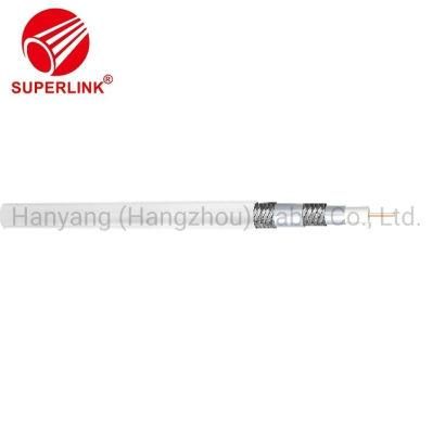 Rg6q Quad Coax Cable Bare Copper Shield Coax Cable Telecom Level 75ohm RG6 TV Television Video UV