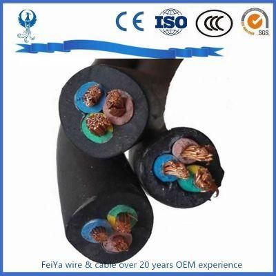 Custom Super Flexible 100% Pure Copper Conductor Rubber or PVC Sheath H01n2-D H01n2-E Yh Welding Cable