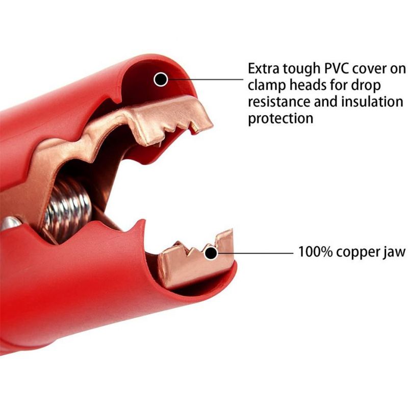 Car Cigarette Lighter Head Black and Red Line Power Line to Crocodile Clip Battery to Take Electrical Appliances Car Electric Power Line