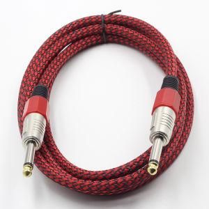 Braid Assembly Guitar Patch Cord 6.35mm Ts Male to Male