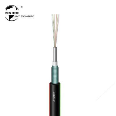 Armoured Central Tube Outdoor Single Mode 6mm Diameter 4 6 8 12 Cores GYXTW Fiber Optic Cable