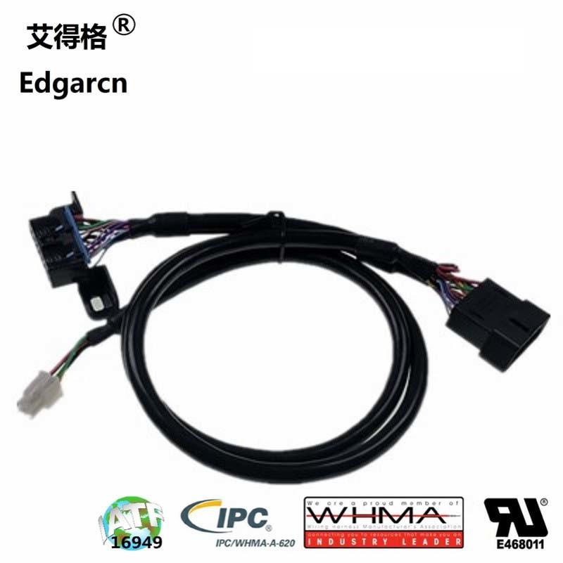 Te Connector Connect 24AWG&18AWG Industrial Custom Electric Cable Harness