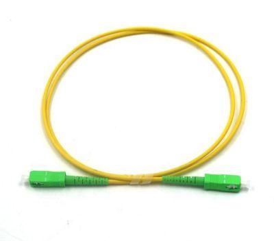 Sc/APC-Sc/APC Simplex Singlemode Sx Sm Optical Fiber Drop Cable Patch Cord and Jumper for Fiber to The X in Telecommunication