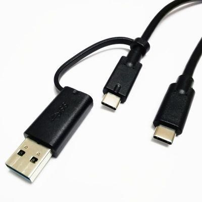 USB Type C to USB Male 2 in 1 Conversion Cable