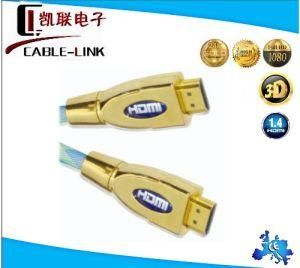 Gold Head HDMI Cable, High Speed HDMI 1.4V (CLE-90007)